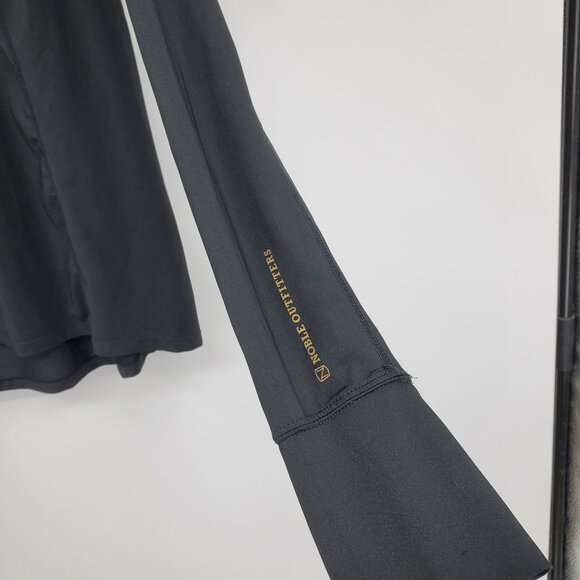 Noble Outfitters Black Long Sleeved Lightweight Equestrian Pullover Riding Shirt - Picture 3 of 10